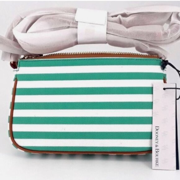 NWT DOONEY & BOURKE Sullivan Coated Cotton Lexi Stripe Crossbody Handbag - Picture 3 of 5